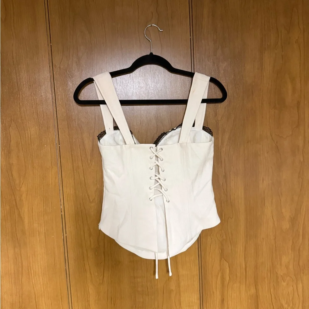 Reformation Alisa Seamed Bustier Top